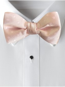 'Allure' Tonal Bow Tie - Blush